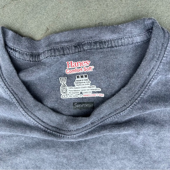 Reworked Overdyed Black Grey Skate T-Shirt - Picture 3 of 6